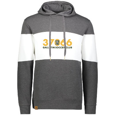 All American Hoody - Carbon Heather/White Image