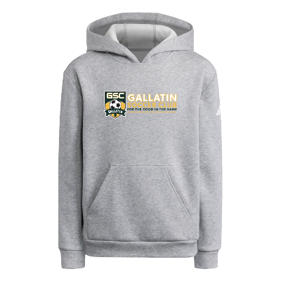 Adidas Fleece Hoodie - Grey/White Image