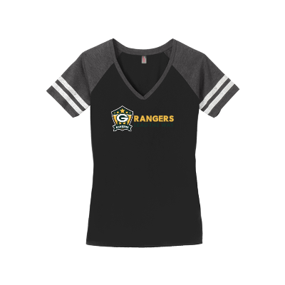 Women's Game V-Neck Tee - Black/Charcoal Image