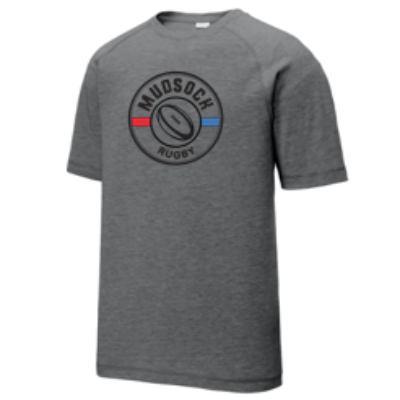 Posicharge Tri-Blend Wicking Raglan Tee - Dark Gry Image