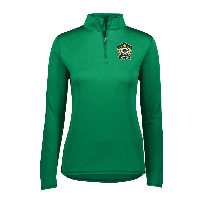 Attain Wicking 1/4 Zip Pullover - Kelly Green Image (43552)