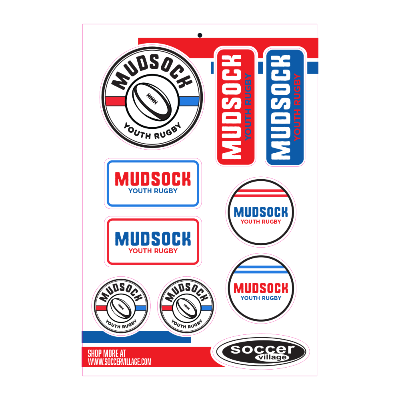 MUDSOCK RUGBY STICKER SET Image