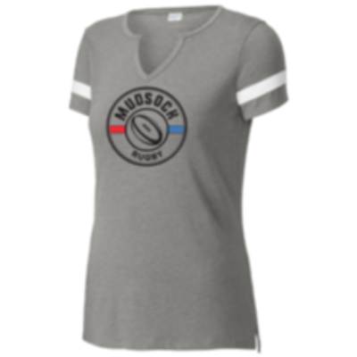 Halftime Notch Neck Tee - Vintage Heather/White Image