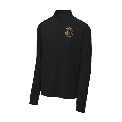 Sport-Wick Stretch 1/4 Zip Pullover - Black Image