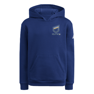 Fleece Hoodie - Navy/White Image
