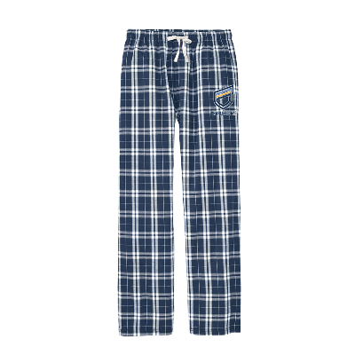 Flannel Plaid PJ Pants - Navy/Silver Image (44901)