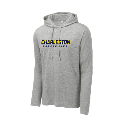 Posi Charge Tri Blend LS Hoodie - Light Grey Image