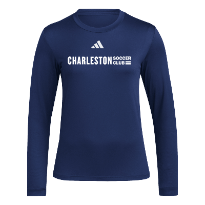 L/S Pregame Tee - Navy/White Image (44909)
