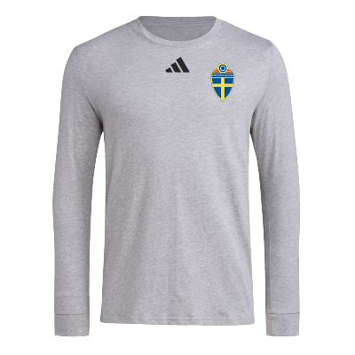 Adidas L/S Pregame Tee - Grey/Black Image