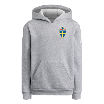 Adidas Fleece Hoodie - Grey/White Image