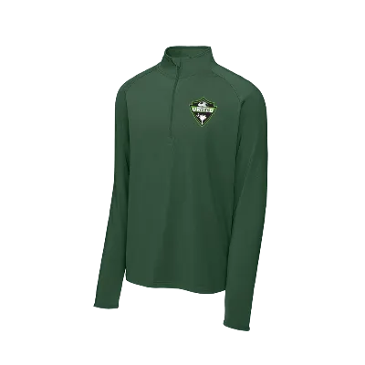 Sport-Wick Stretch 1/4 Zip Pullover - Forest Green Image