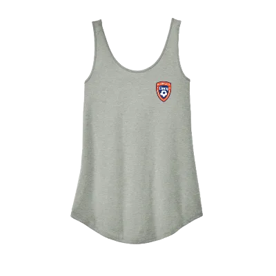 Perfect Tri Relaxed Tank- Heathered Grey Image