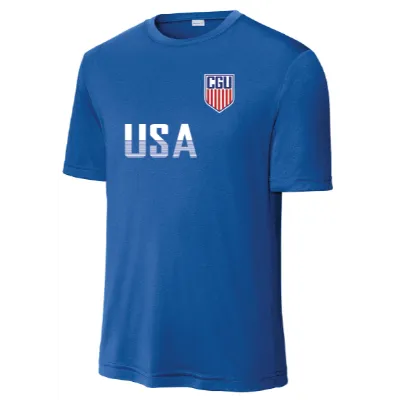Nexgen Wicking Tee-Royal-USA Image