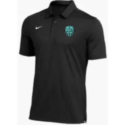 NIKE DRY FRANCHISE POLO BLK/WHT Image