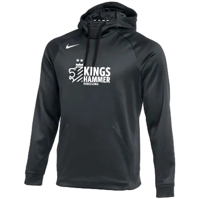 Therma Pullover Hoodie - Anth/White  (Badge) Image