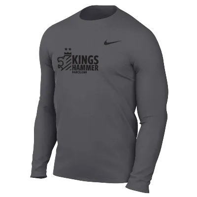 TM R Legend LS Tee - Carbon Heather (Badge) Image