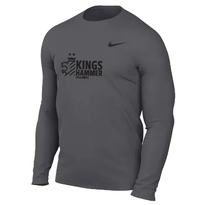 TM R Legend LS Tee - Carbon Heather (Badge) Image