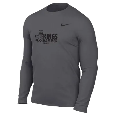 TM R Legend LS Tee - Carbon Heather (Badge) Image
