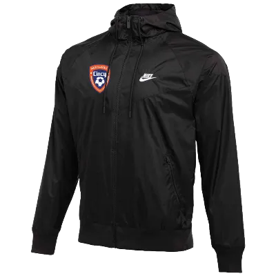 Team Windrunner Jacket - Black/White Image