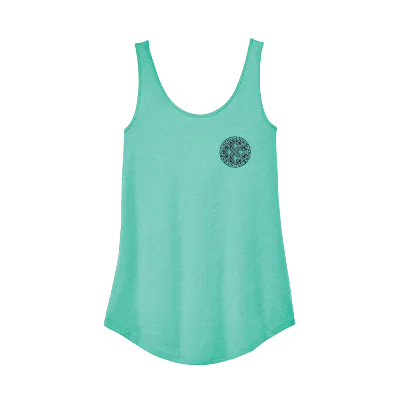 Perfect Tri Relaxed Tank - Aqua Heather Image