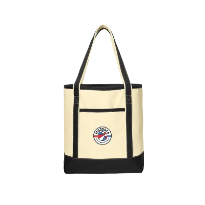 LARGE COTTON CANVAS TOTE - Mudsock Girls Basketball Image