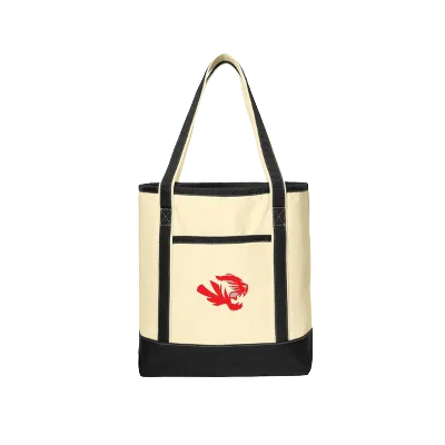 LARGE COTTON CANVAS TOTE - FISHERS Image