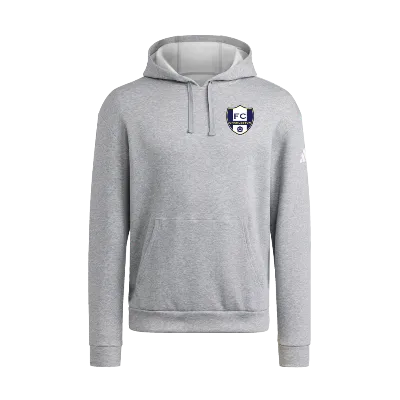 Adidas Fleece Hoodie - Grey/White Image