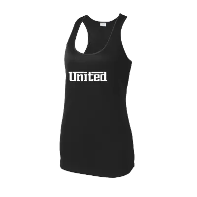 Women's PosiCharge Racerback Tank - Black Image