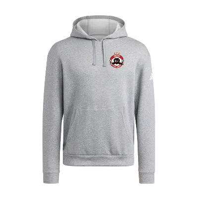 Adidas Fleece Hoodie - Grey/White Image