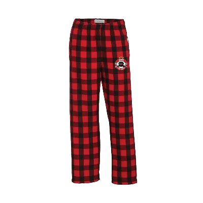 Youth Flannel Plaid PJ Pants Red/Black Image