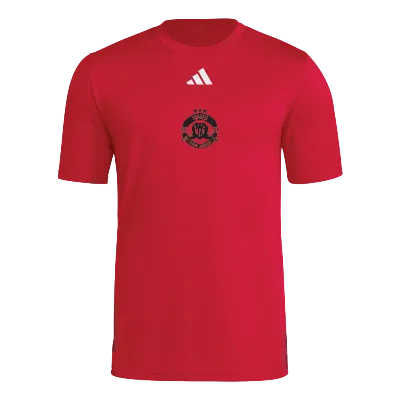 SS Pregame Tee - Red/White Image
