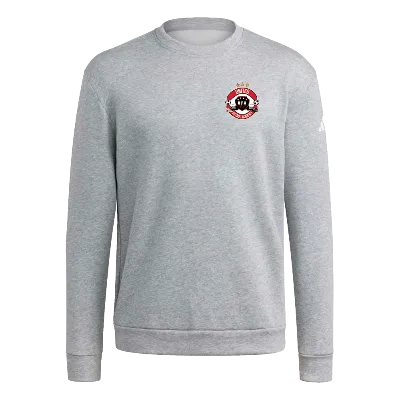 Fleece LS Crew - Grey/White Image