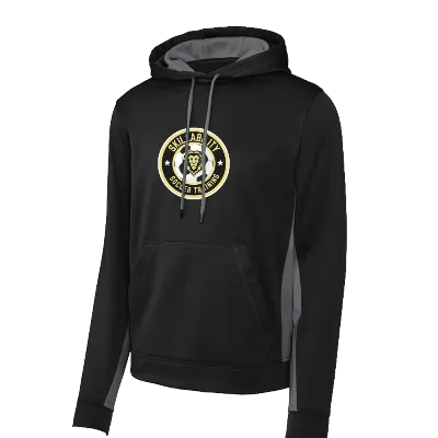 Fleece Colorblock Hoodie - Black/Smoke Grey Image