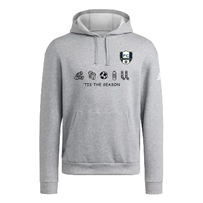 HOLIDAY 2026 - Adidas Fleece Hoodie - Grey/White Image
