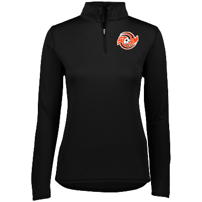 Attain Wicking 1/4 Zip Pullover - Black Image (7839)