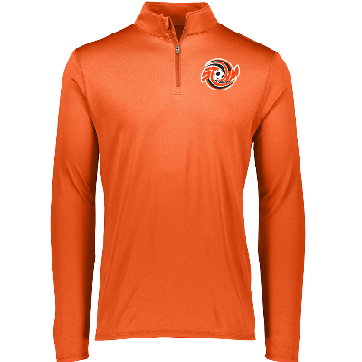 Attain Wicking 1/4 Zip Pullover - Orange Image