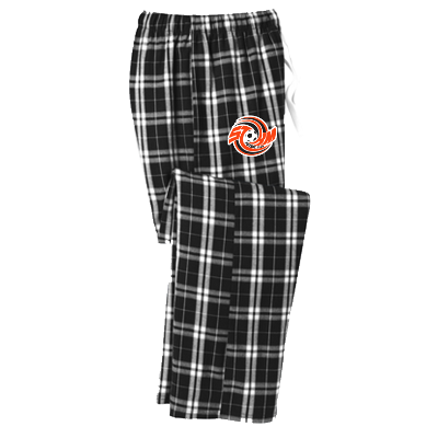 Flannel Plaid Pant- Black Image